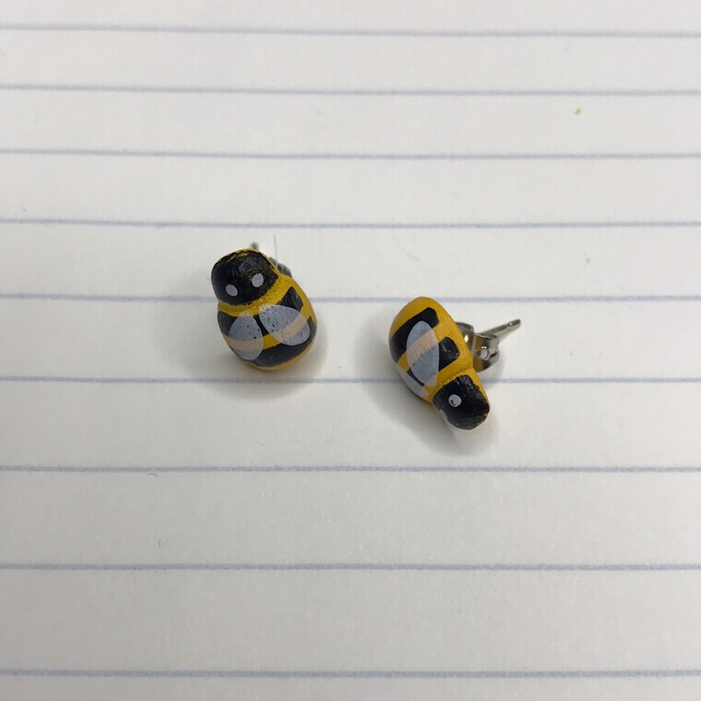 Bumblebee earrings